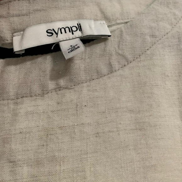 SYMPLI size L LINEN TOP - Picture 9 of 14